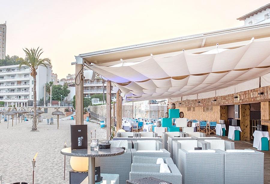 Hotel Be Live Adults Only Marivent Palma de Mallorca Exteriér fotografie The beach club of the hotel